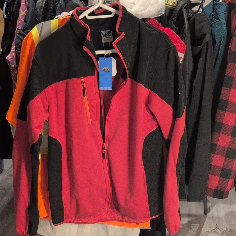 Men's Red and Black Lightweight Jacket